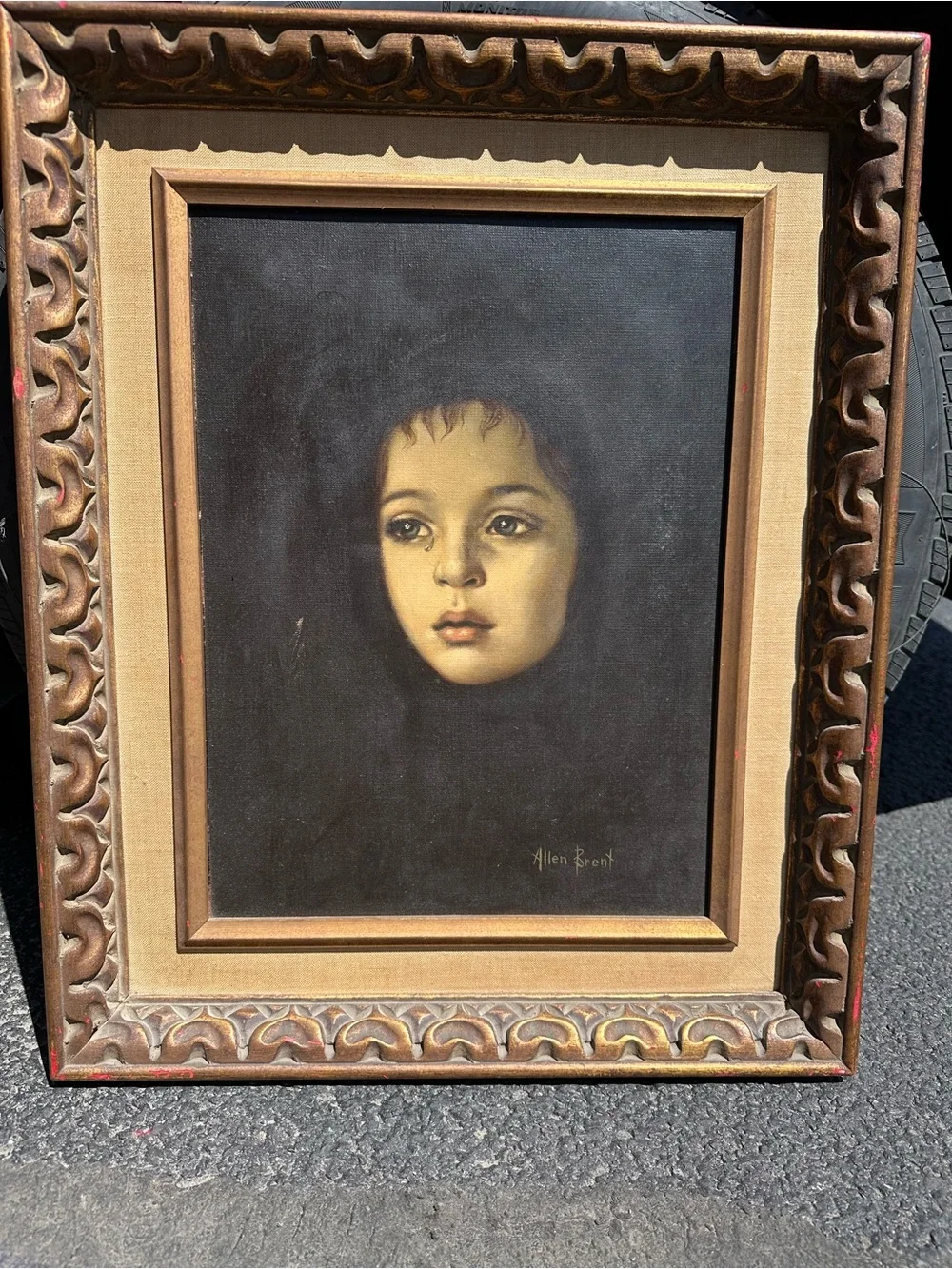 Allen B. By Allen Schwartz Portrait in Black and Gold